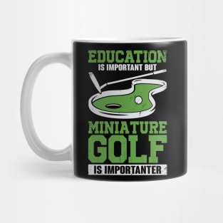 Funny Miniature Crazy Golf Player Gift Mug